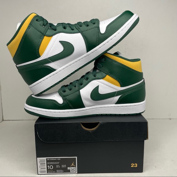 Nike Air Jordan 1 Retro Mid “Sonics” NEW 2022 - Picture 3 of 4